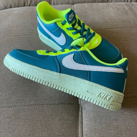 NIKE FORCÉ 1 CRÁTER BRIGHT SPRUCE/PHANTON SIZE 3Y - Picture 5 of 14